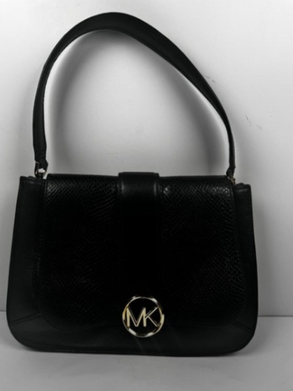 Michael Kors Lillie Leather Large Shoulder Bag Black